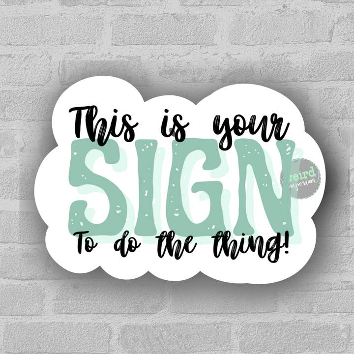 Pegatina «Este es tu signo» para venta al por mayor de the weird emporium