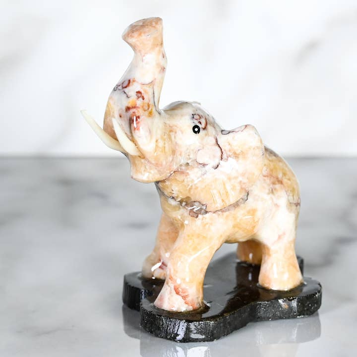 Elefante de mármol 2'' para venta al por mayor de SS handcrafted Art