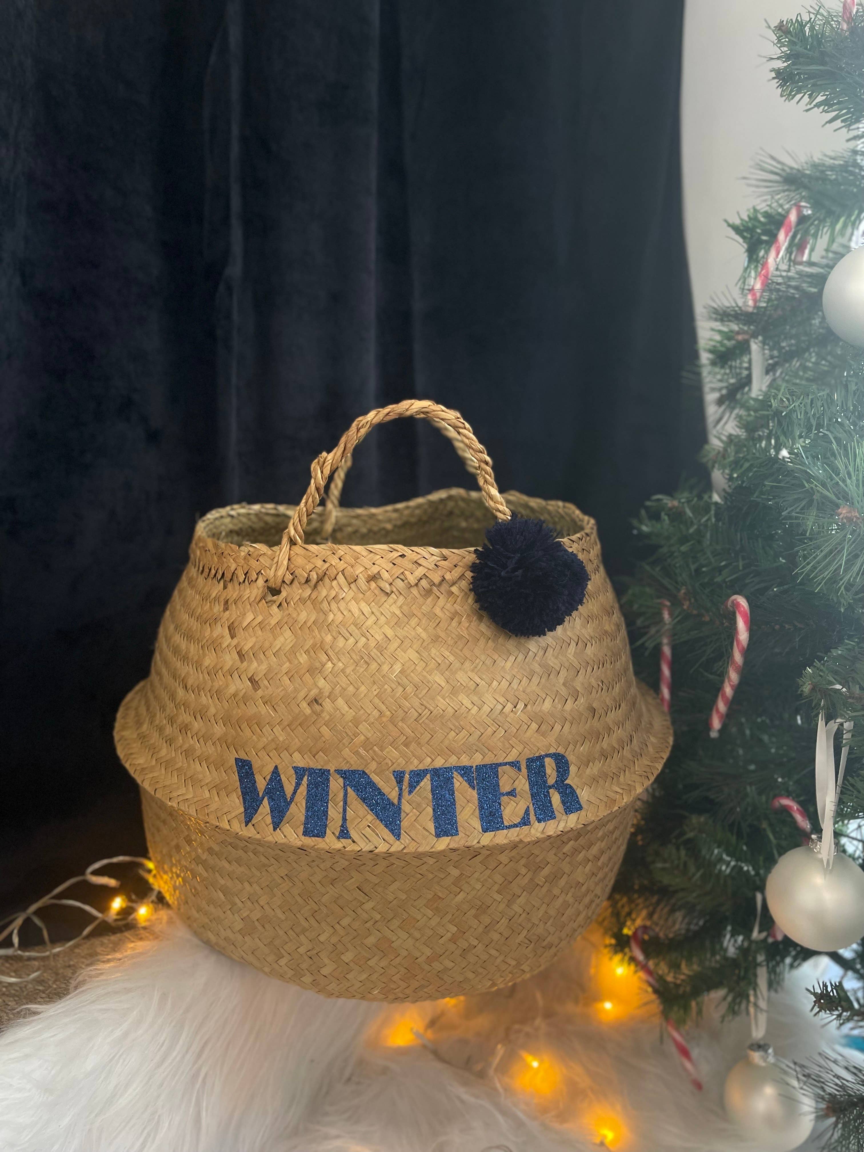 Toiles Chics - Venta al por mayor Cestas - Cesta de mimbre - Colección Navidad 25'0