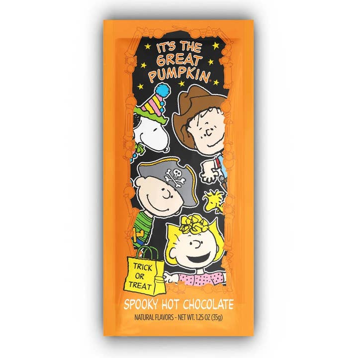 Peanuts® Great Pumpkin Spooky Choc. Cocoa (1.25oz Packets) for wholesale by McSteven's