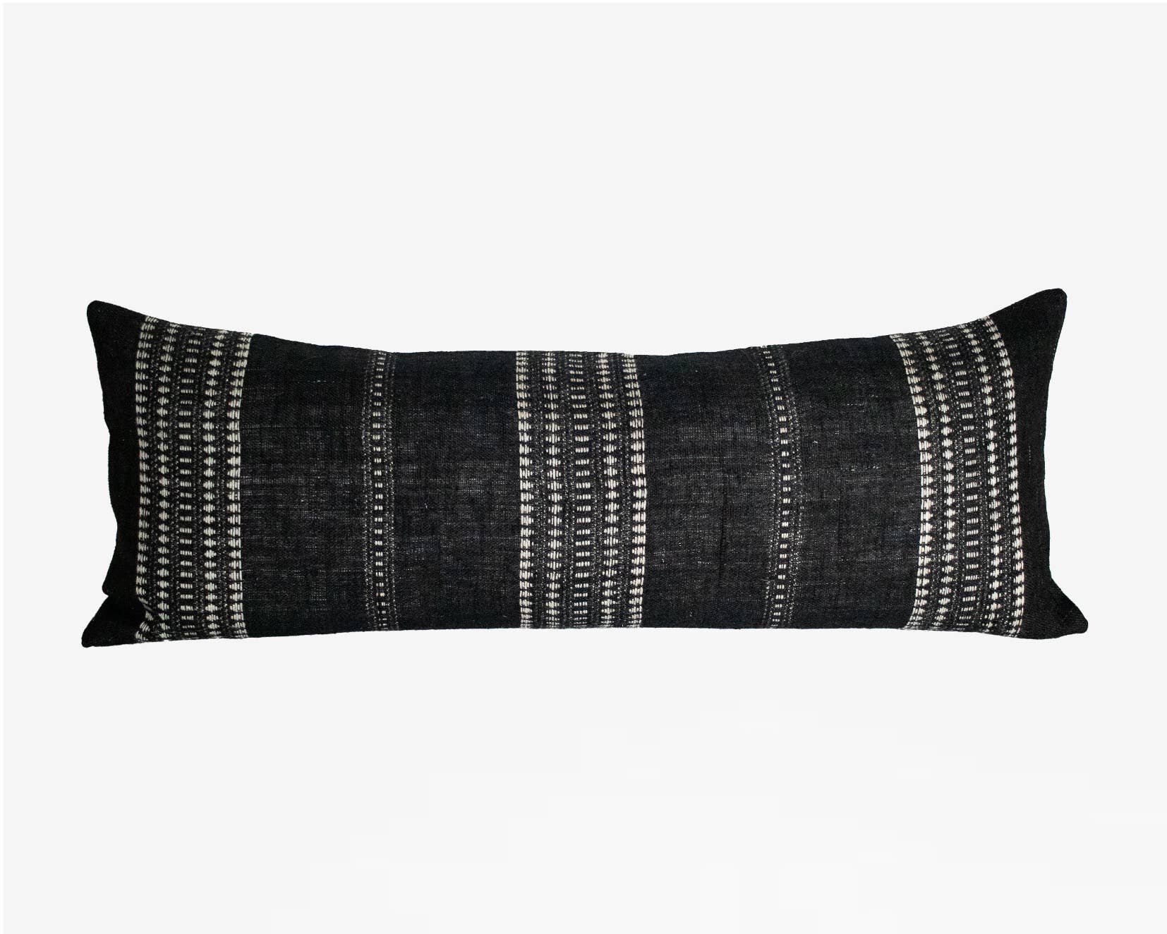 Heddle & Lamm – Capa de almofada decorativa por atacado – Indali - Capa de Almofada Preto & Marfim1