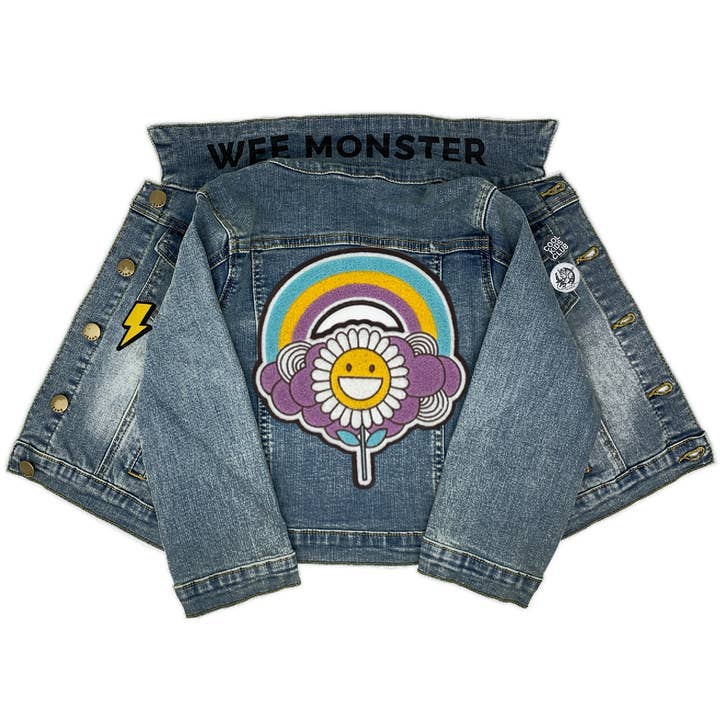 Solsikkeblå denimjakke for engroshandel hos Wee Monster