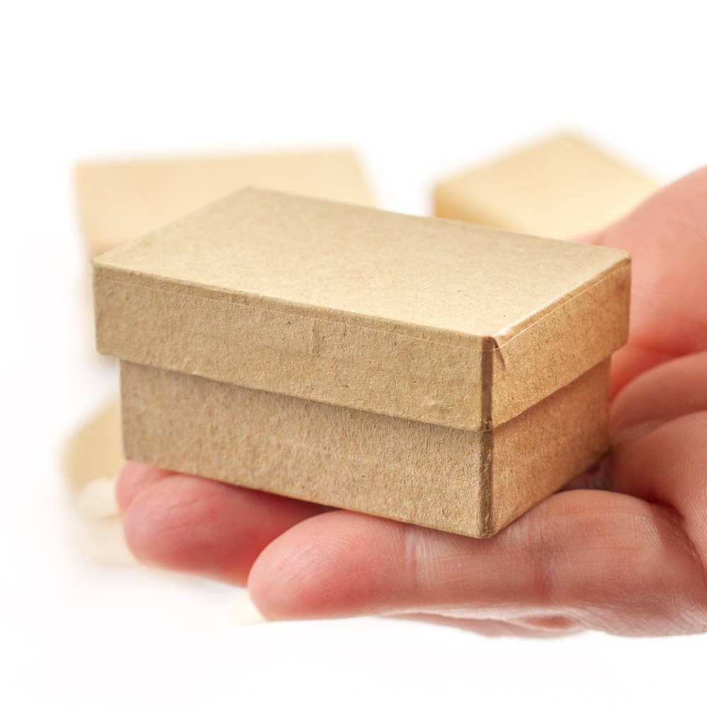 Factory Direct Craft - Wholesale Gift Box - Premade Mini Rectangle Paper Mache Box - 2-1/4 x 1-1/2 x 12
