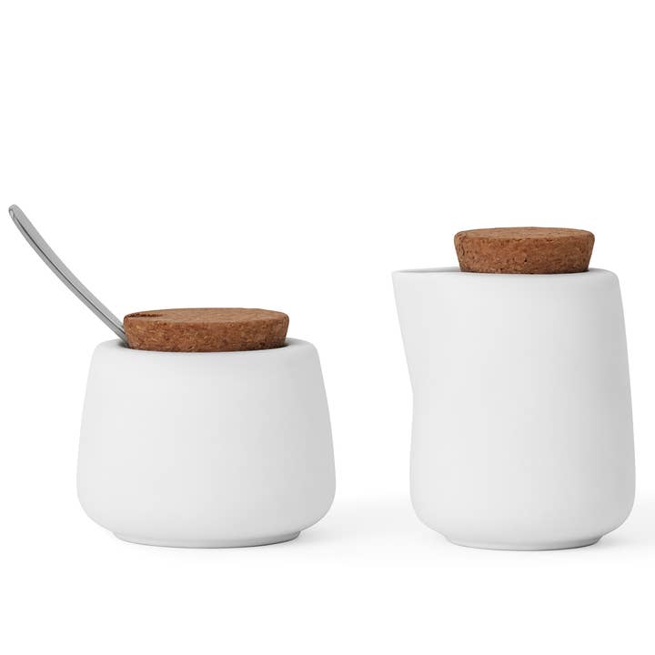 Nicola™ Porcelain Cream/Milk Pitcher & Sugar Bowl Set for wholesale by Viva | Espro | Liiton