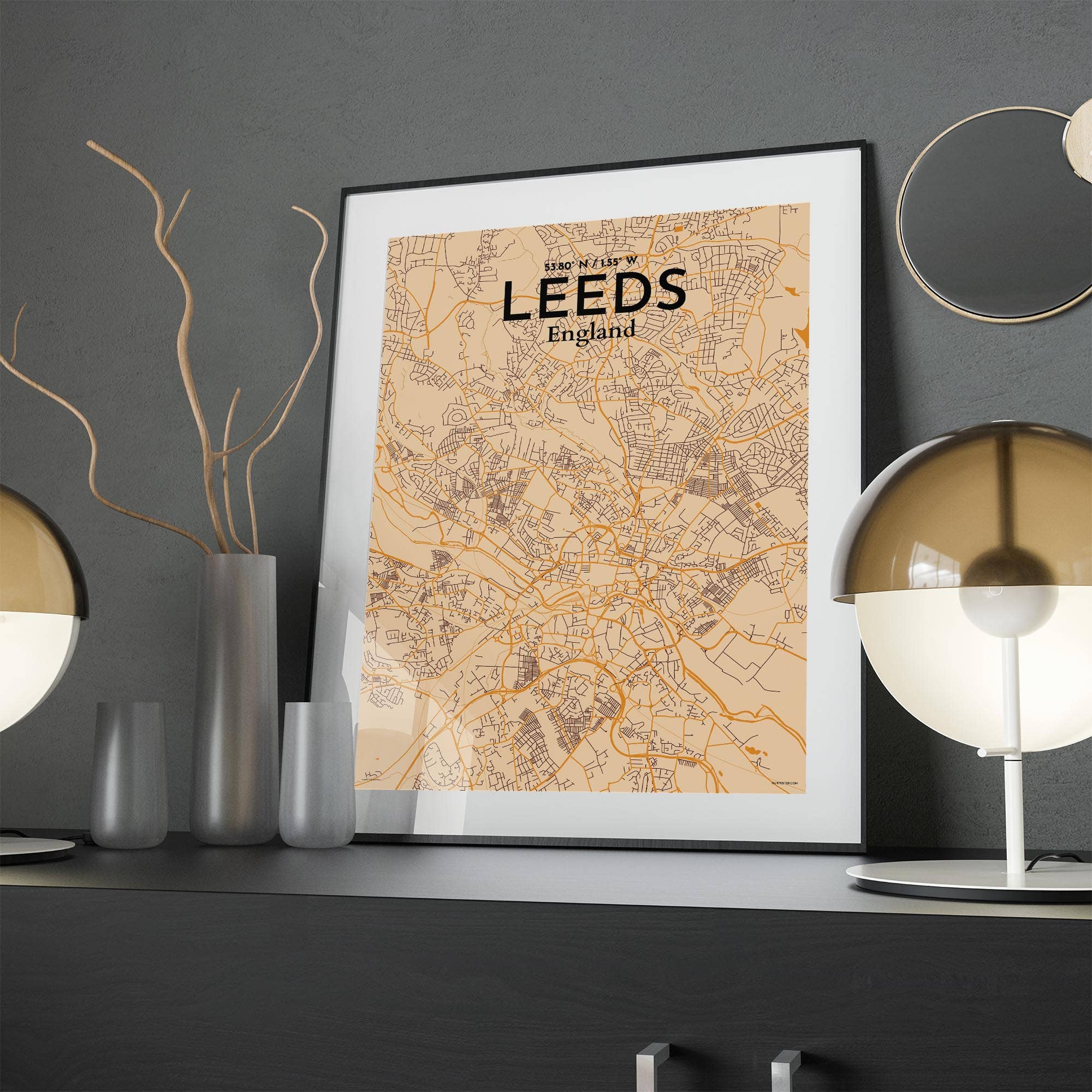 OurPoster.com – wholesale Poster – Leeds karta affisch78
