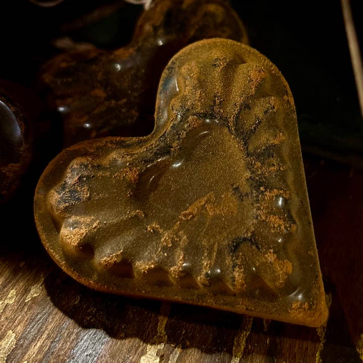 Folk art blackened beeswax bowl filler for wholesale by The Cranberry Cornstalk Co.