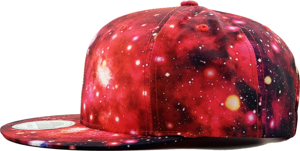 KBETHOS - Wholesale Flat Brim Cap - Unisex - Galaxy Snapback33