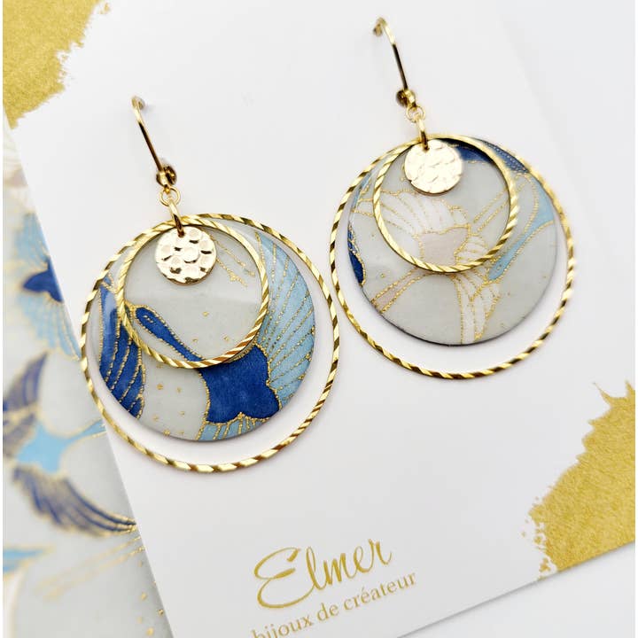 Elmer - Wholesale Dangle Earrings - Large HAN earrings / 4 colors6