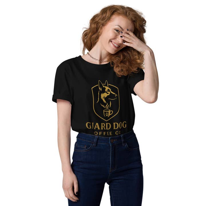 Camiseta unisex de algodón orgánico para venta al por mayor de Guard Dog Coffee