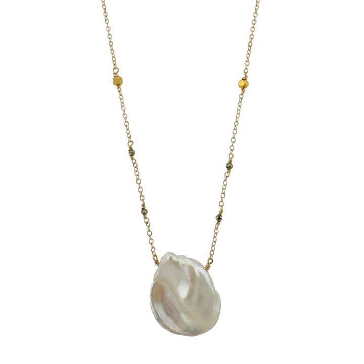 Philippa Roberts - Wholesale Pendant/Charm Necklace - Large Pearl Necklace in Silver or Vermeil1