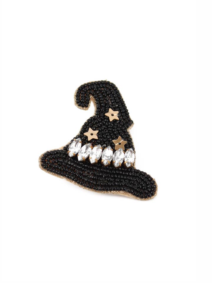 BROCHE DE SOMBRERO DE BRUJA NEGRO para venta al por mayor de My Doris