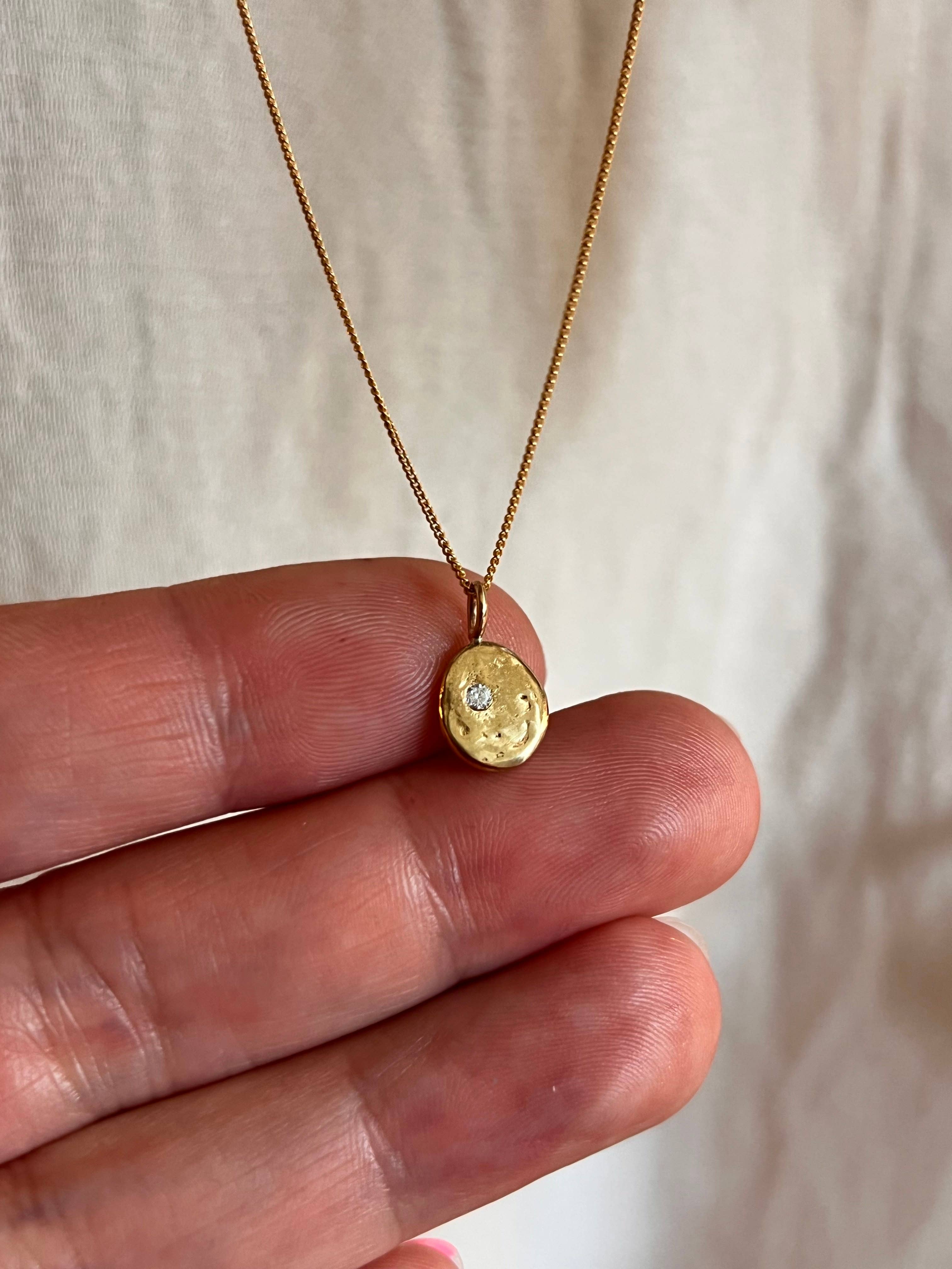 Rebekah J. Designs - Wholesale Pendant/Charm Necklace - MOON BLOB6