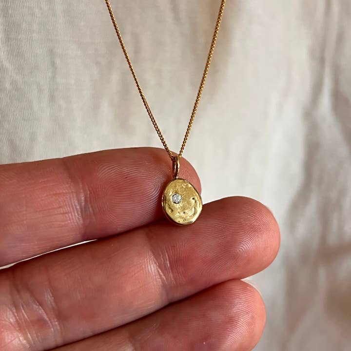 Rebekah J. Designs - Wholesale Pendant/Charm Necklace - MOON BLOB6