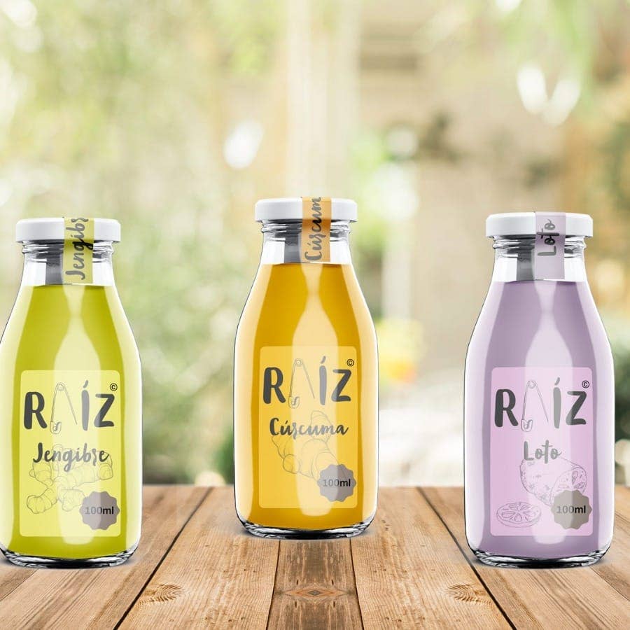 RAÍZ  -  Línea de bebidas terapeúticas ecológicas – Engroshandel Sundhedsjuice – Økologisk ingefær drik1