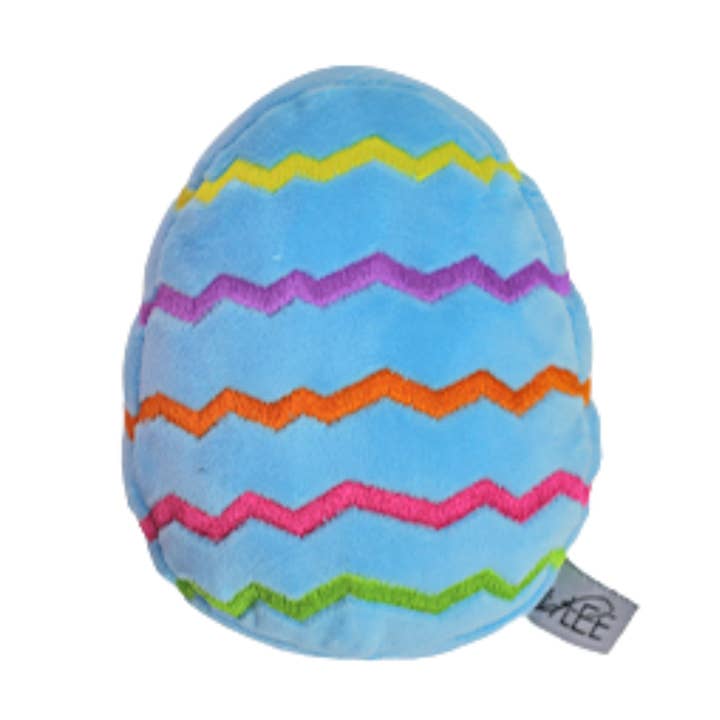 Jouet pour chien œuf de Pâques en peluche Midlee - Bleu pour la vente par Midlee Designs