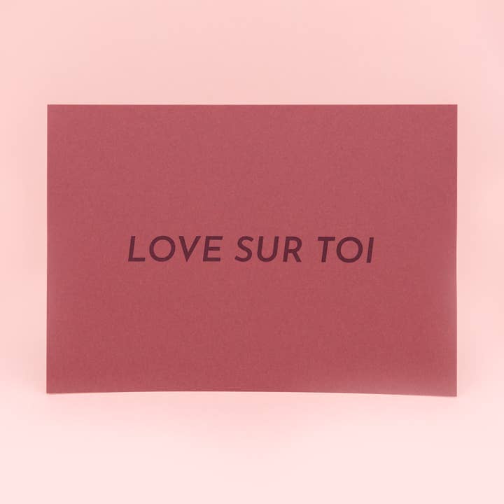 Love sur toi | carte simple A6 pour la vente par Lisa Joseph