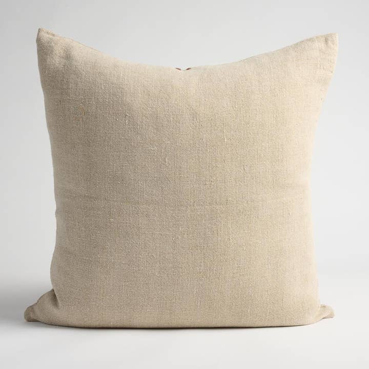 Natural Chocolate Orion Linen Cushion Cover - Natural/Chocolate for wholesale on Faire10