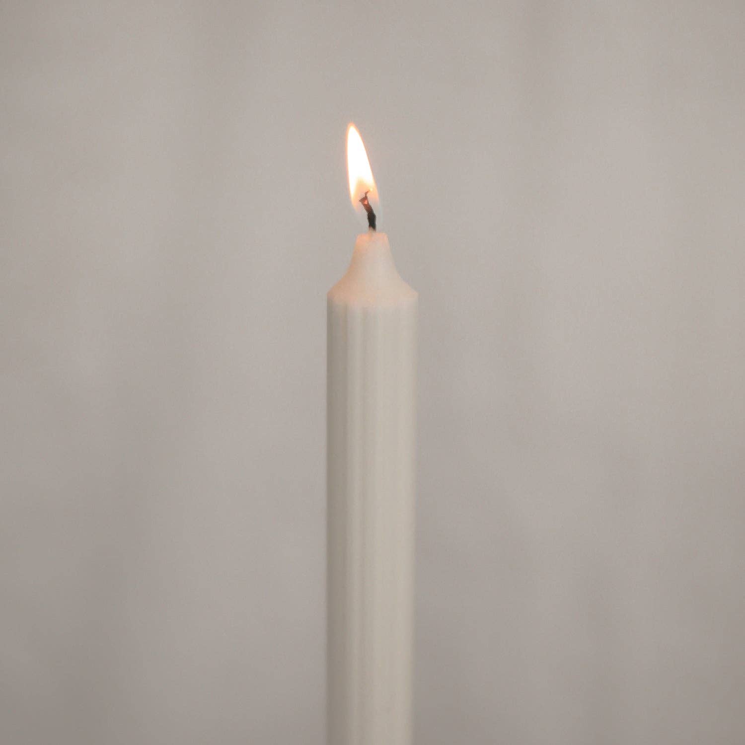 Eulenschnitt - Wholesale Tapered Candle/Candlestick - Set of 4 white rod candles (VE = 8 pcs)1