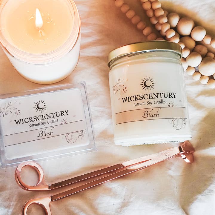 Blush - 9 oz Classic Soy Candle for wholesale by Wickscentury's Natural Soy Candles