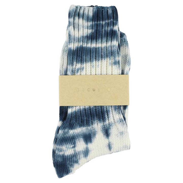 ESCUYER – Großhandel Socken – Damen – Batik-Socken für Damen - Off White/Graphite1
