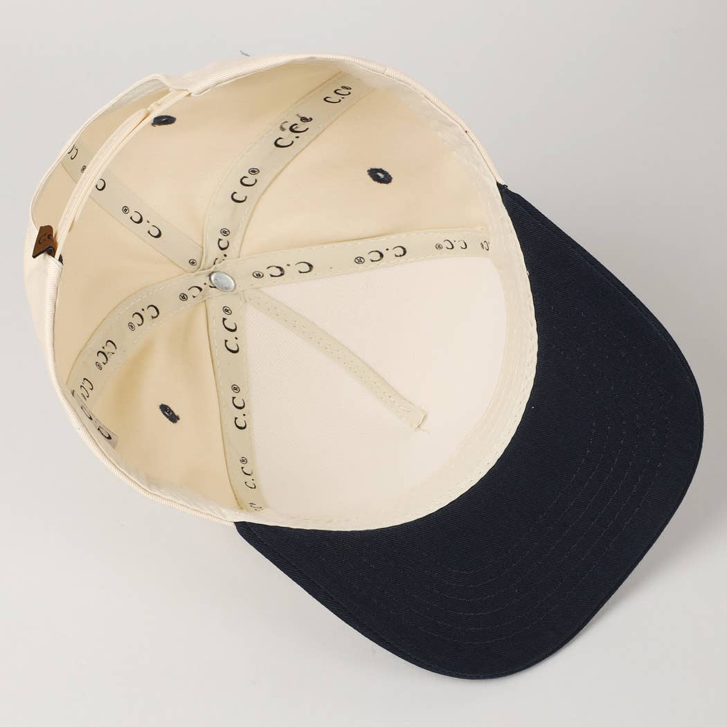 Fashion City - Wholesale Baseball Cap - Unisex - Plain Two-Tone Canvas Cotton Trucker Hat43