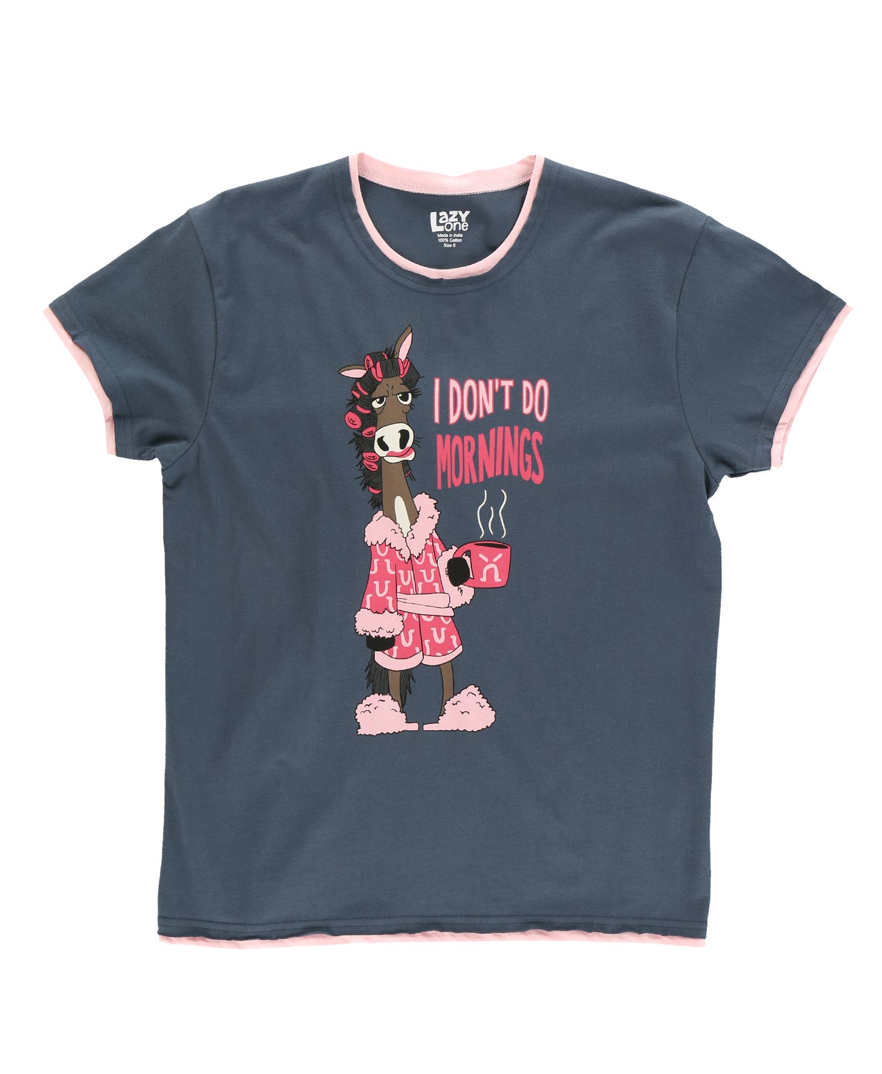 Lazy One - Vente Haut de pyjama – femme - Chemise de pyjama coupe régulière pour femme DDM Horse0