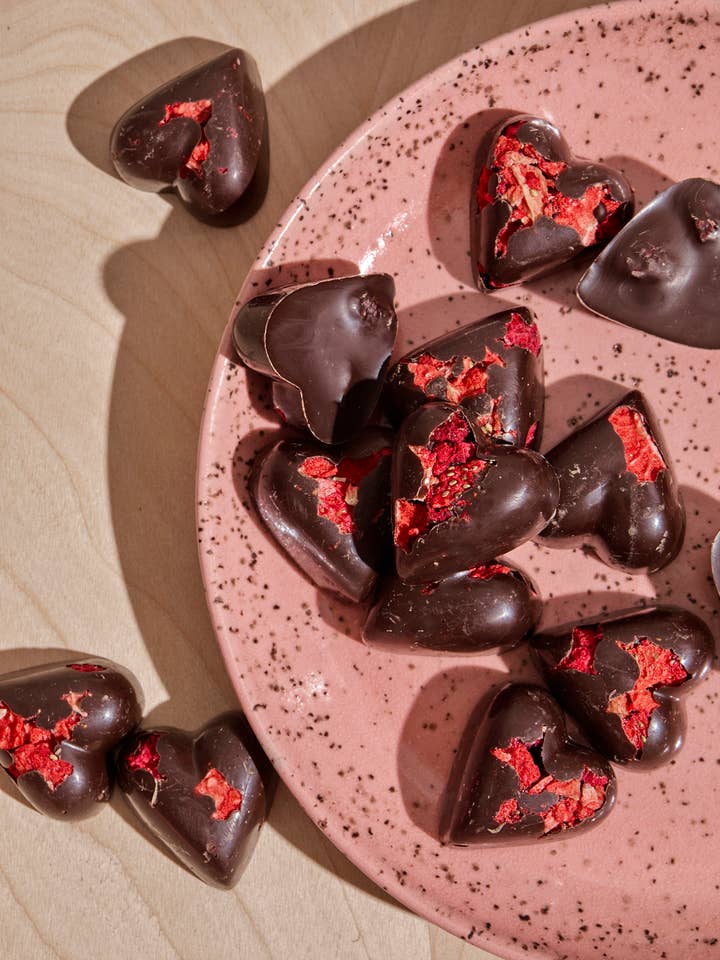 Berry Berry Hearts for Valentine's Day Bulk for wholesale by Wildwood Chocolate