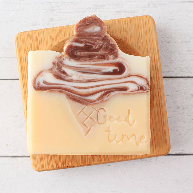 SoapElenGlen - Wholesale Bar Soap - Cute Chocolate Ice Cream Bar Soap0