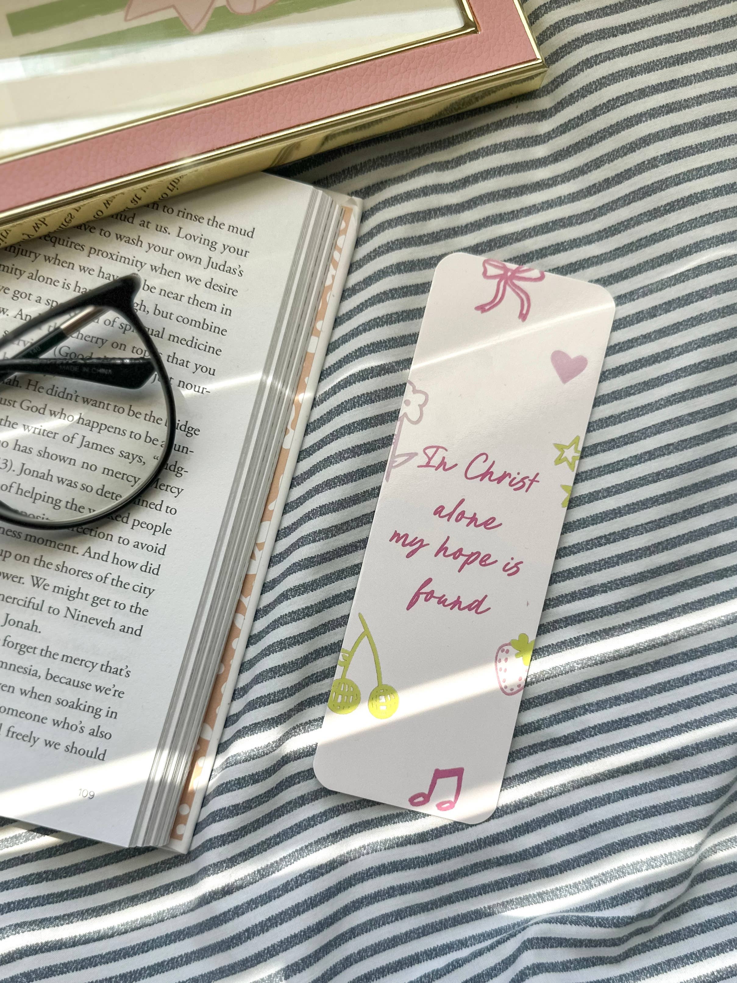 Grow in Grace – wholesale Bokmärke – Bara i Kristus finns mitt hopp, Bibelbokmärke, Jesus rädda2
