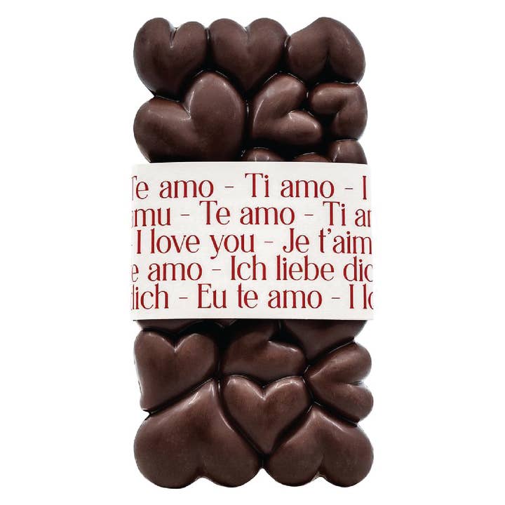 TASTY FRANCE – wholesale Chocolate bar – B&S - I LOVE YOU Dark Chocolate Tablet 100g