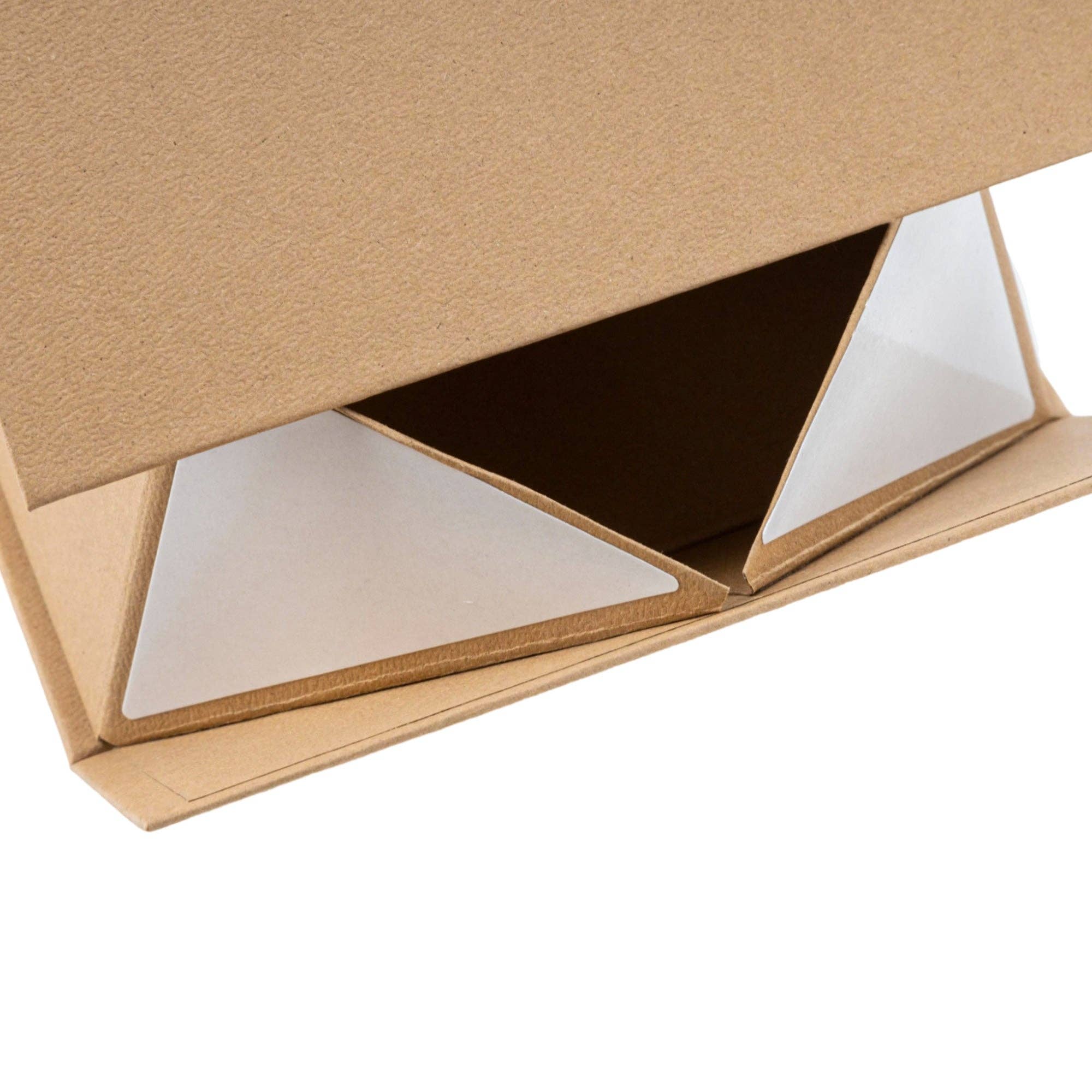 LA Ribbons Wholesale - Vente Coffrets cadeaux - Boîte cadeau pliable 8" x 8" x 4" avec couvercle à rabat magnétique carré | Kraft4