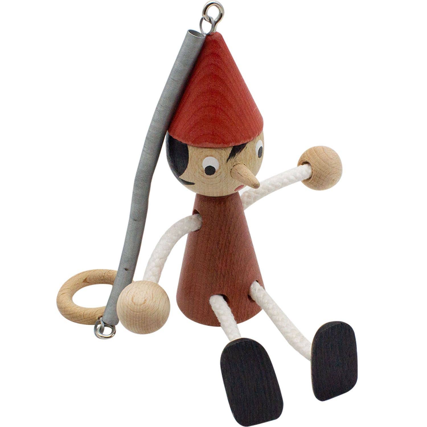 GICO Spielwaren - Wholesale Wood Toy - Kids - Pinocchio Swinging Figure Made of Wood with Spring, Made in Italy #11
