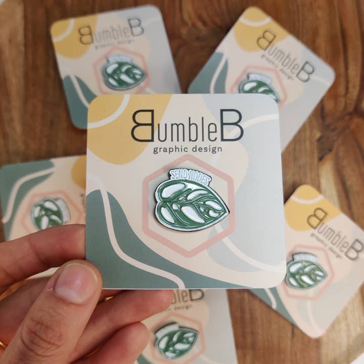 BumbleB Graphic Design - Wholesale Lapel Pin/Button - Send Nodes Enamel Pin1