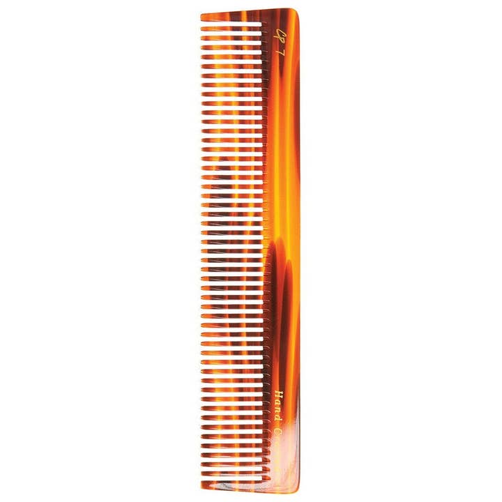 C7- 7 Inch Hand Crafted Tortoise Comb for wholesale by Creative Pro Hair Tools