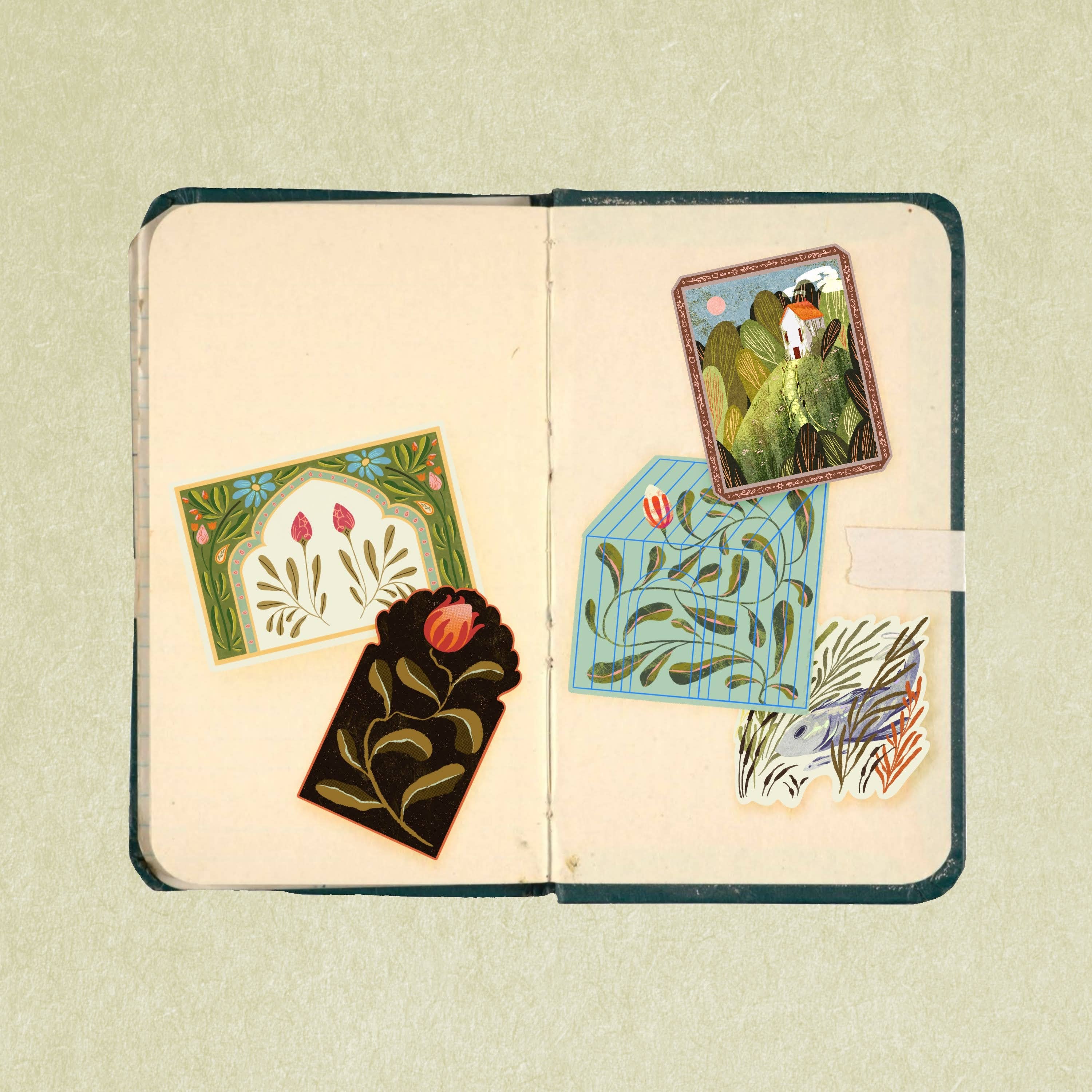 Lione & Sheikh - Wholesale Sticker - Sunny Days Cottagecore Glossy Sticker2