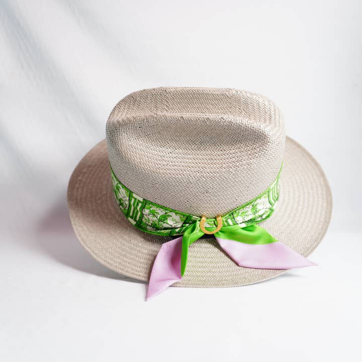 Hampton Road Designs - Wholesale Scarf - Women's - Chinoiserie Monkeys (Green) Twillionaire Set (WS)4