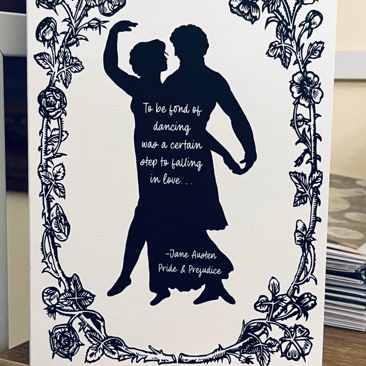 Austen Temático 5x7 Cartão em Branco Darcey LJ Keeney por atacado de Greetings From Hospitality Lane