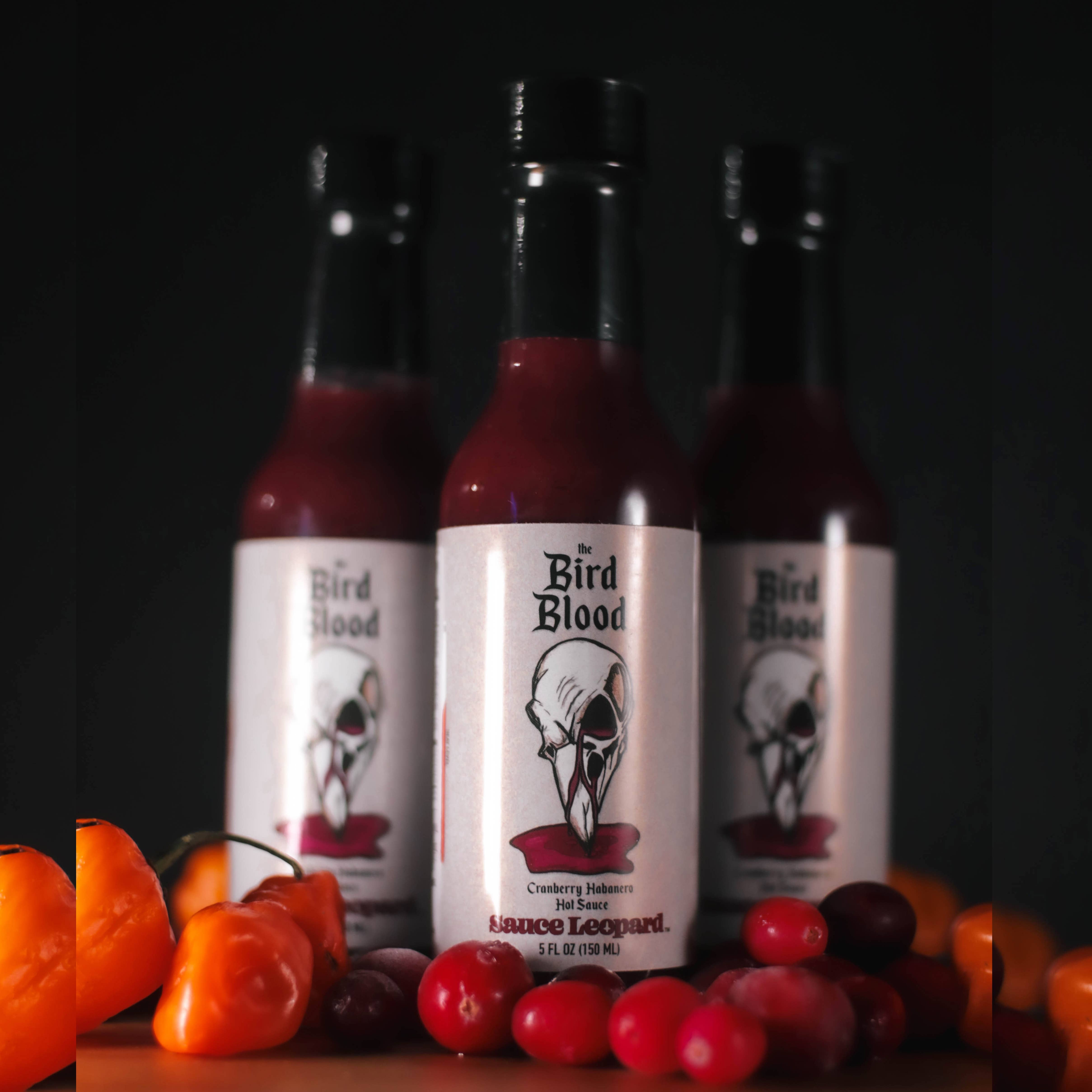 Sauce Leopard - Vendita all'ingrosso Salse piccanti - The Bird Blood - Salsa piccante Habanero ai mirtilli rossi 5oz1