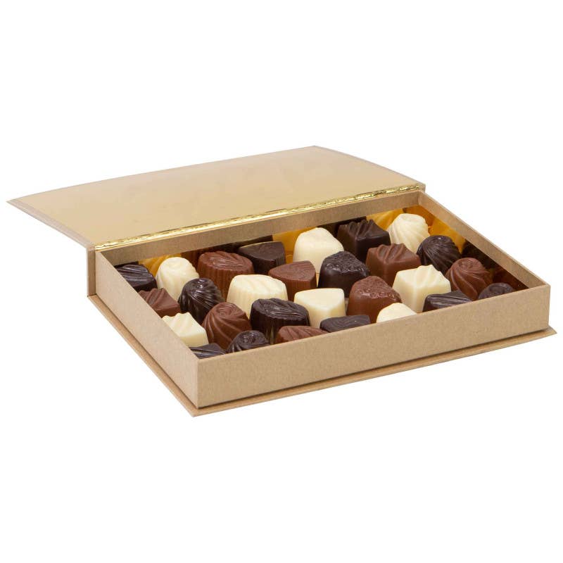 Deffrennes - Wholesale Gift Box - Rectangular Kraft Box Sweet Chocolate 22x15x3cm2