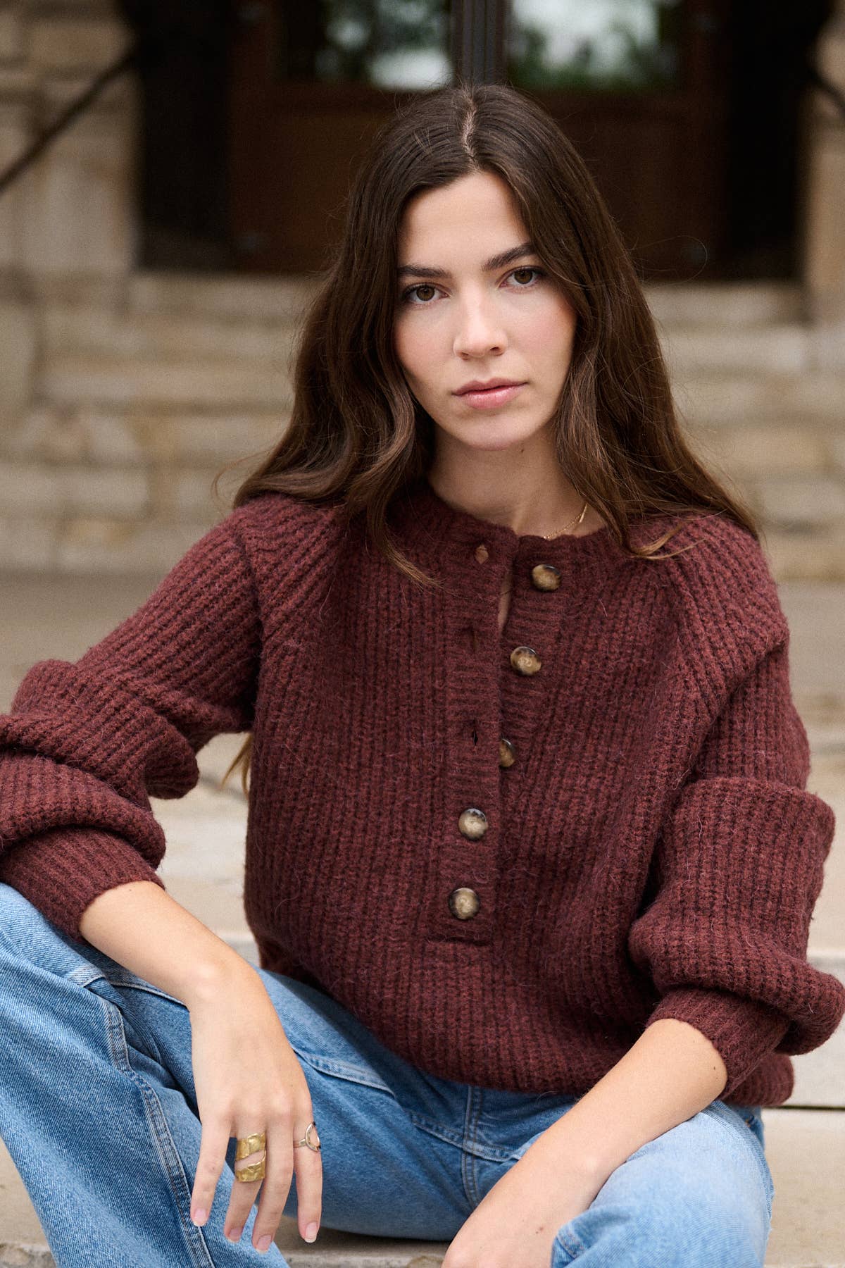 Nathael Paris - Wholesale Knit Sweater - Women's - Loose alpaca and wool sweater4