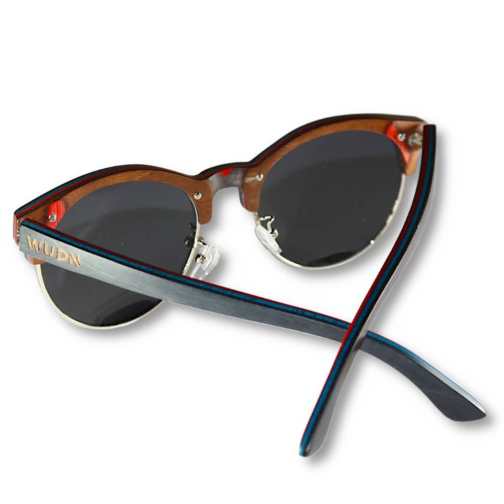 WUDN Handcrafted - Vendita all'ingrosso Occhiali da sole - Unisex - Skatedeck Riciclato 1/2 Legno, Occhiali da sole Corrimano (2 Modelli)6