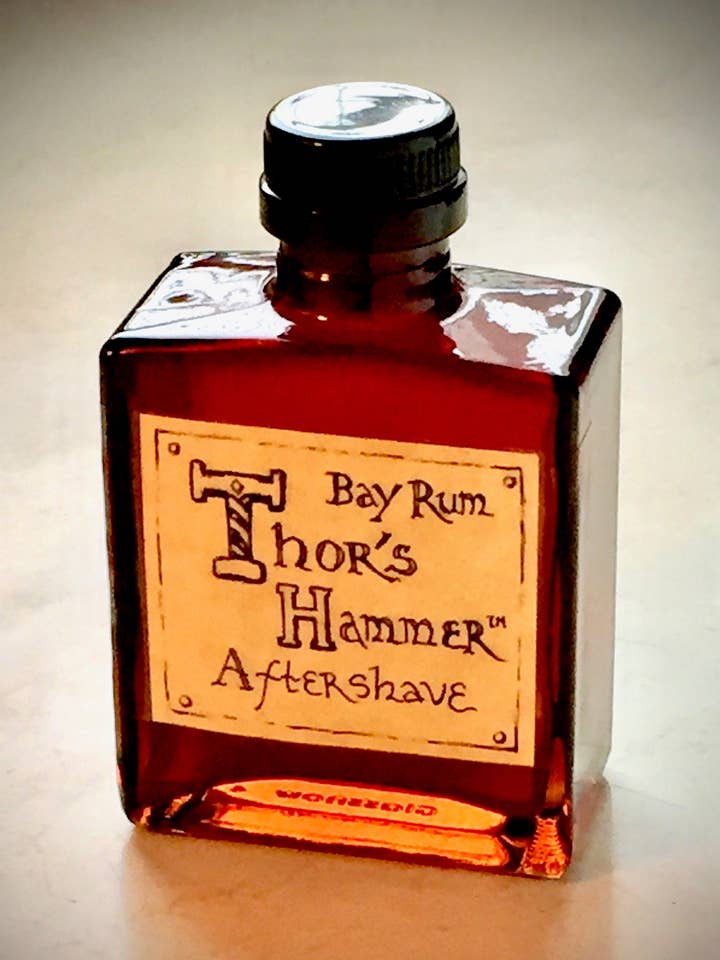 Loción para después del afeitado Thor's Hammer Classic Bay Rum, estilo vikingo, 5 onzas para venta al por mayor de Freyja's Magic