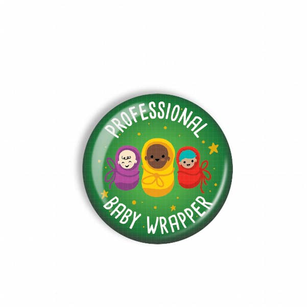Badge Reel Topper: Professional Baby Wrapper for wholesale by Snarkynurses