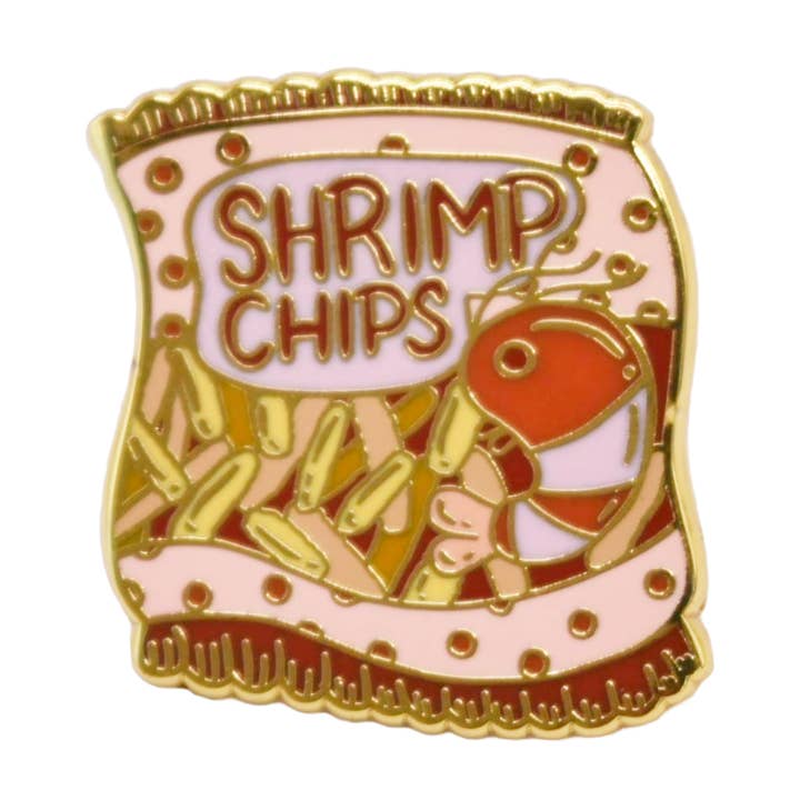 Shrimp Chips Pins, Asian Snack Pins; Asian Pins for wholesale by DoodlesbyIndy