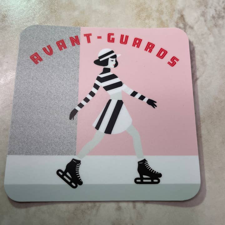 Denali & Co. – Großhandel Aufkleber – Avantgarde Eislaufaufkleber – Retro Chic 3x3"3