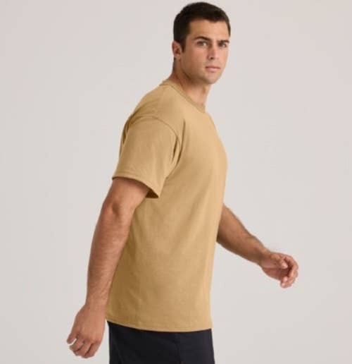 WholesaleSmartbuyCom - Wholesale T-Shirt - Men's - T-Shirt TAN Color 100% Cotton Super Soft and Comfortable1