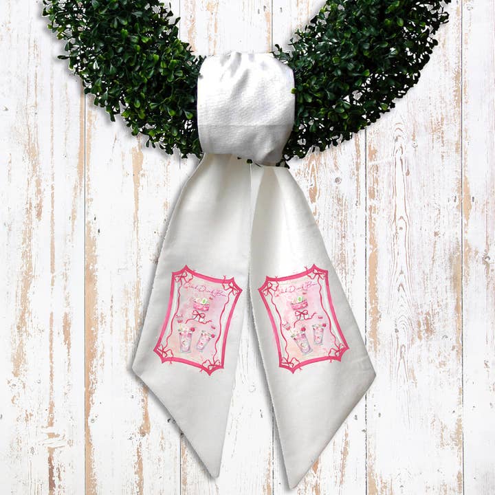 Mahjong Crack Drink Bam pink Wreath Sash for wholesale by Avery Lane Gifts