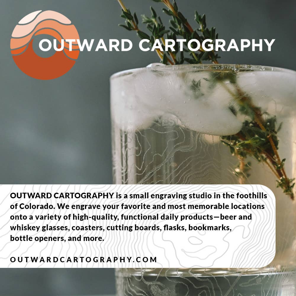 LumEngrave - Wholesale Cocktail/Liquor Glass - MT BIERSTADT,  CO | Engraved Whiskey Glass | Or Custom Map!8