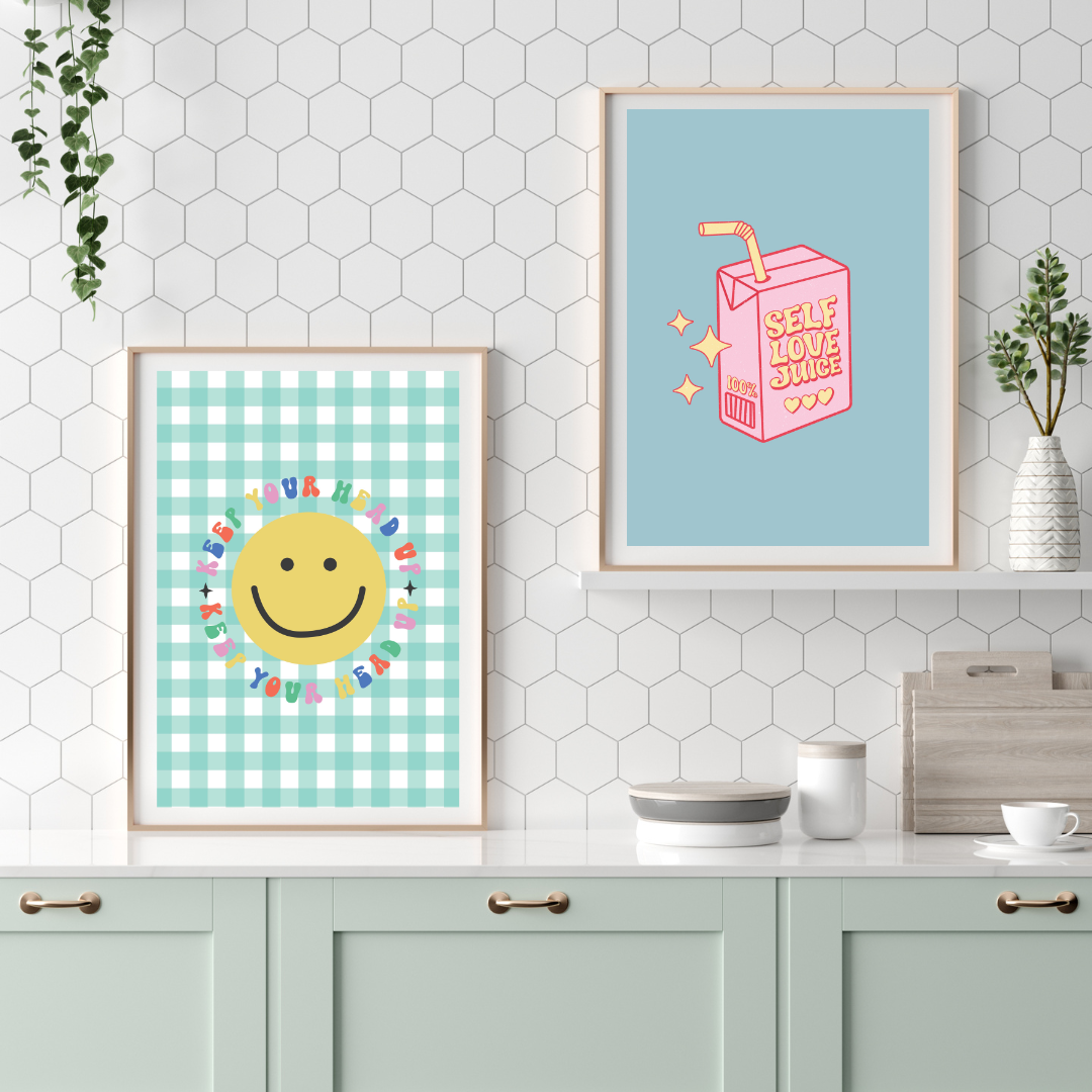 Fairy Bread Designs - Wholesale Art print - Self Love Retro Print1