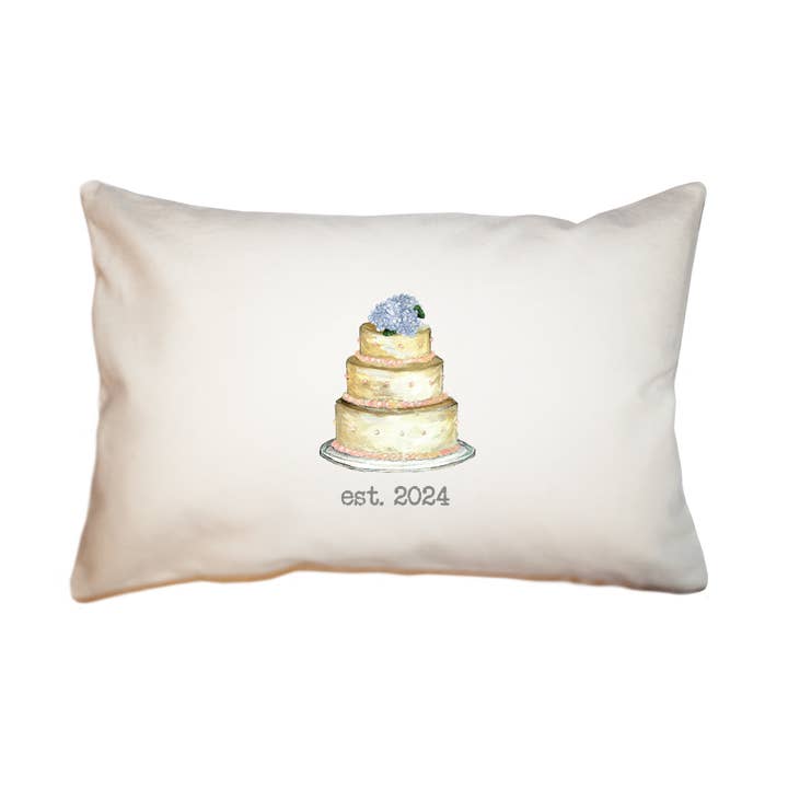 Almohada rectangular grande Wedding Cake 2024 para venta al por mayor de Tina Labadini Designs